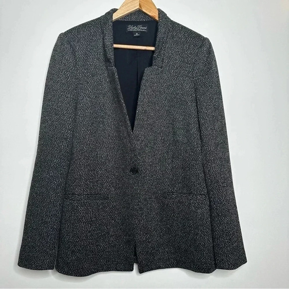 Lucky Brand Black Tweed One Button Blazer Size Medium - Picture 1 of 10